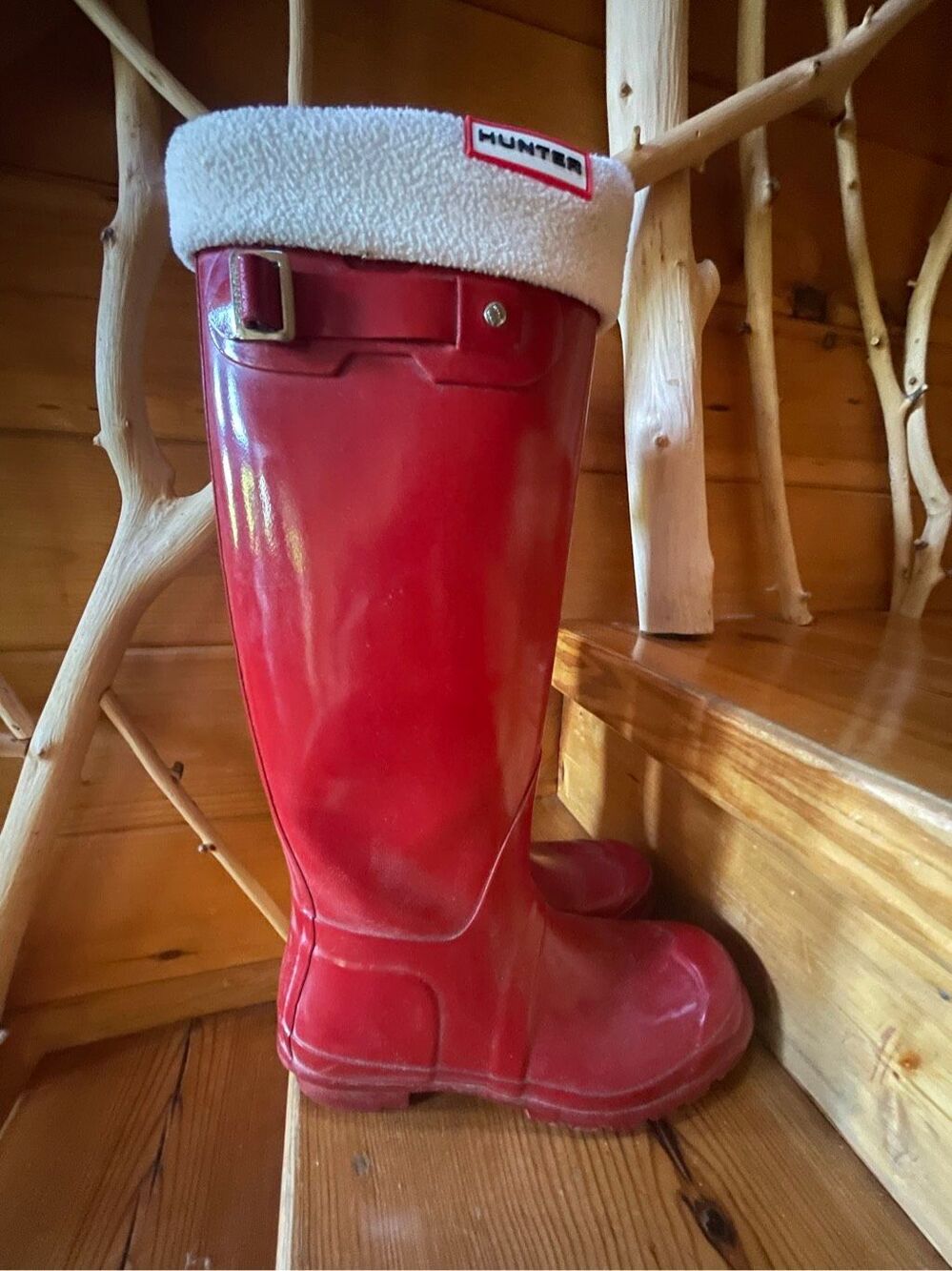 Hunter Rain Boots - Red - Size 9 - Picture 4 of 6